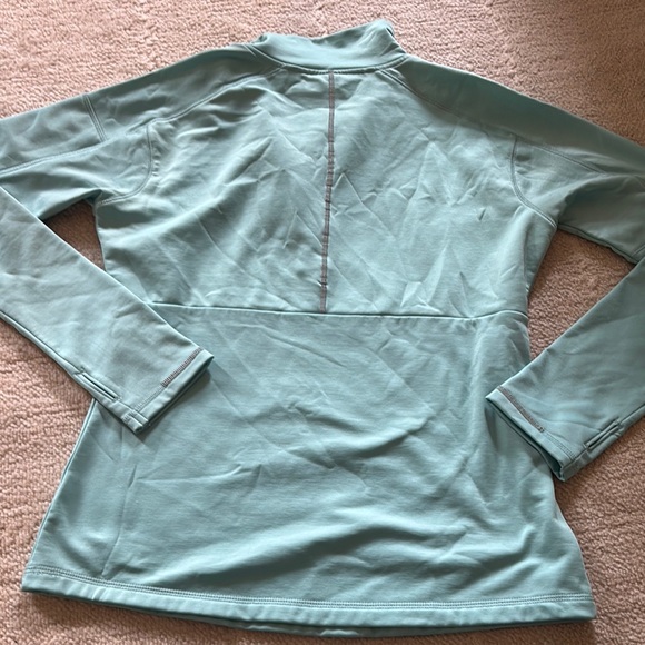 Columbia Omni-wick Aqua Blue Quarter-Zip Top - Picture 4 of 8